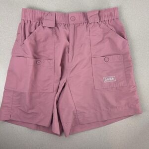 AFTCO M01 Shorts Adult 34 Pink Coral Fishing Short UPF 50 Pockets 7.5" Inseam